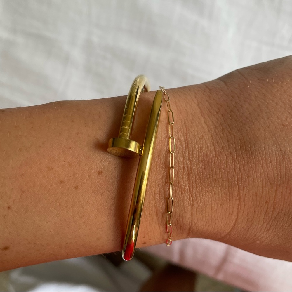 cartier juste un clou gold bracelet dupe